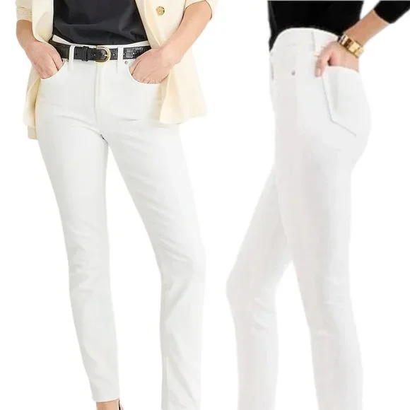 Crew Jeans J Crew Toothpick Jeans In White Wash Womens